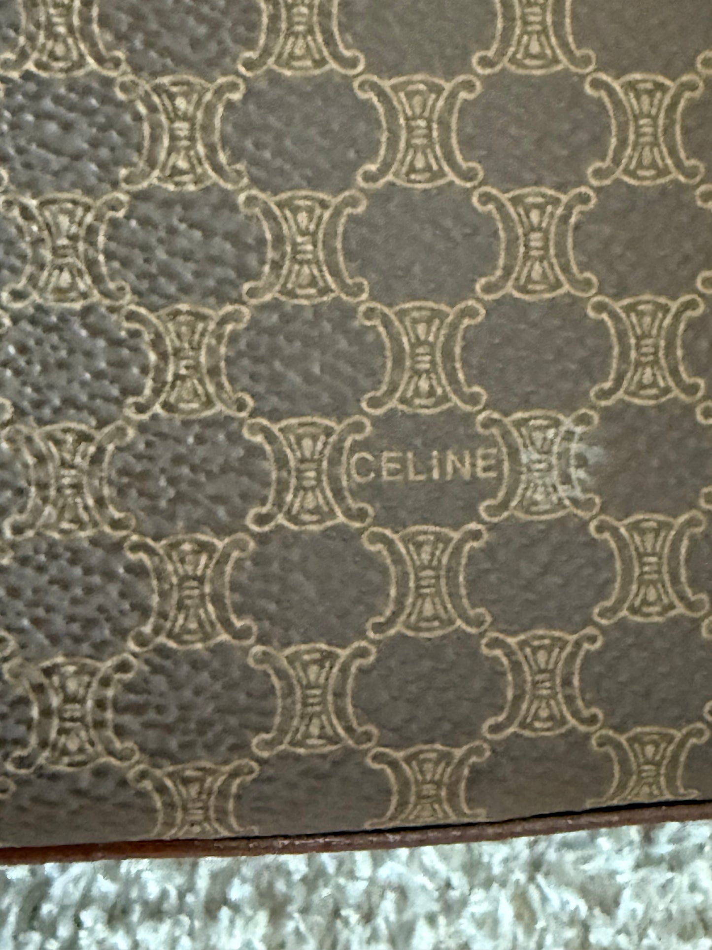 vintage Celine Macadam vanity bag