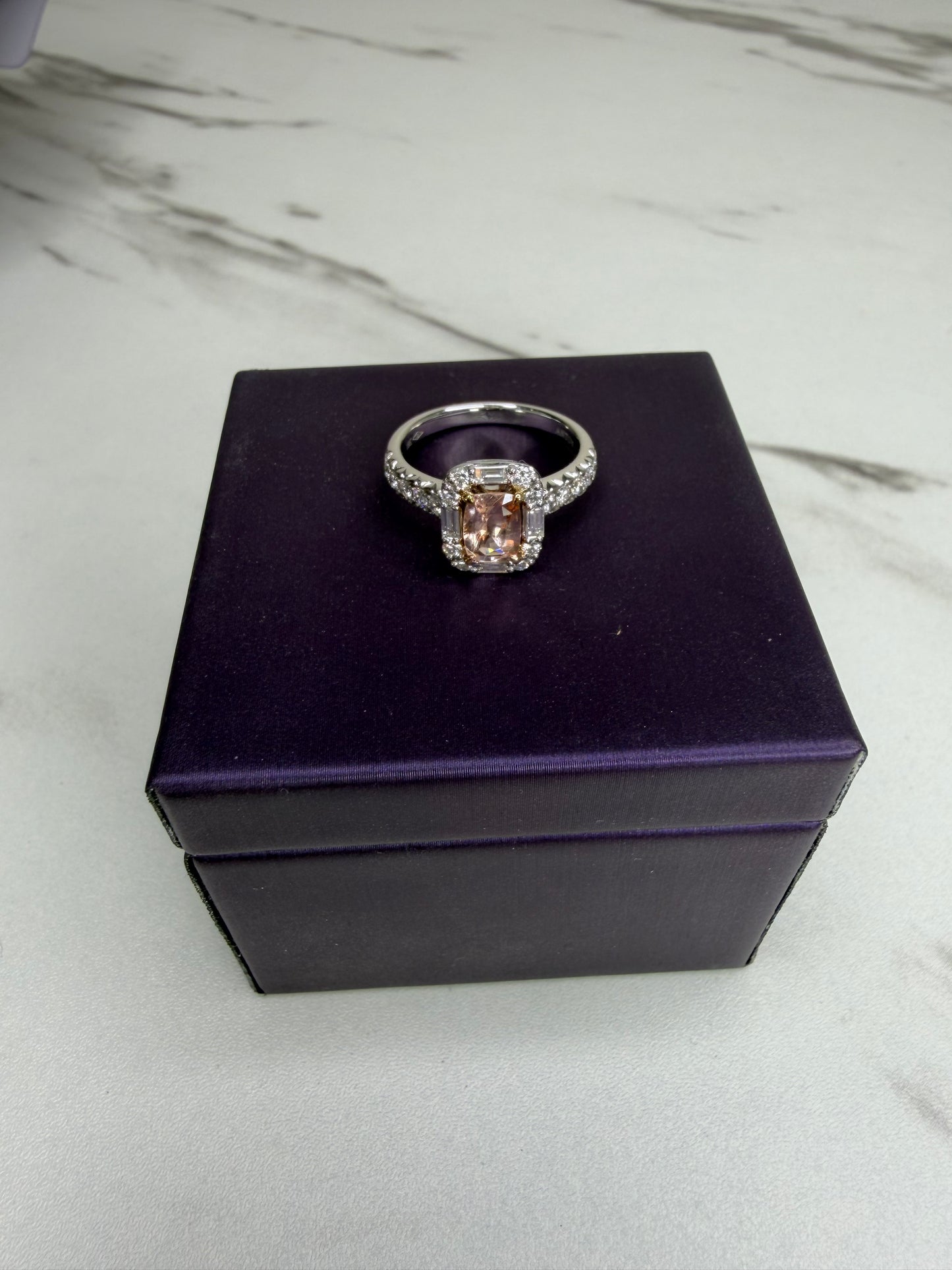 Anton Peach Pink Sapphire Ring