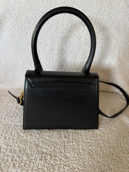 Jacquemus Le Grand Chiquito leather bag in blac
