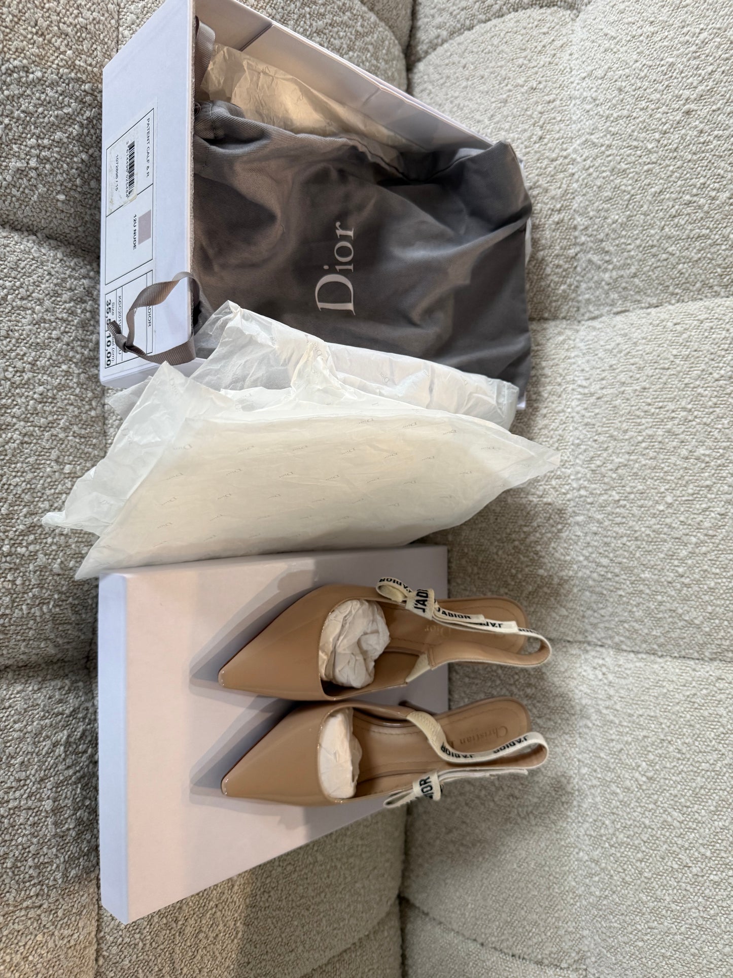 Dior classic nude slingback size 35.5