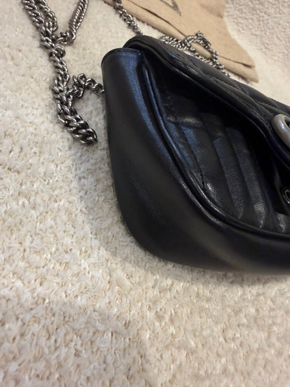 Black Gucci GG Marmont Super Mini bag
