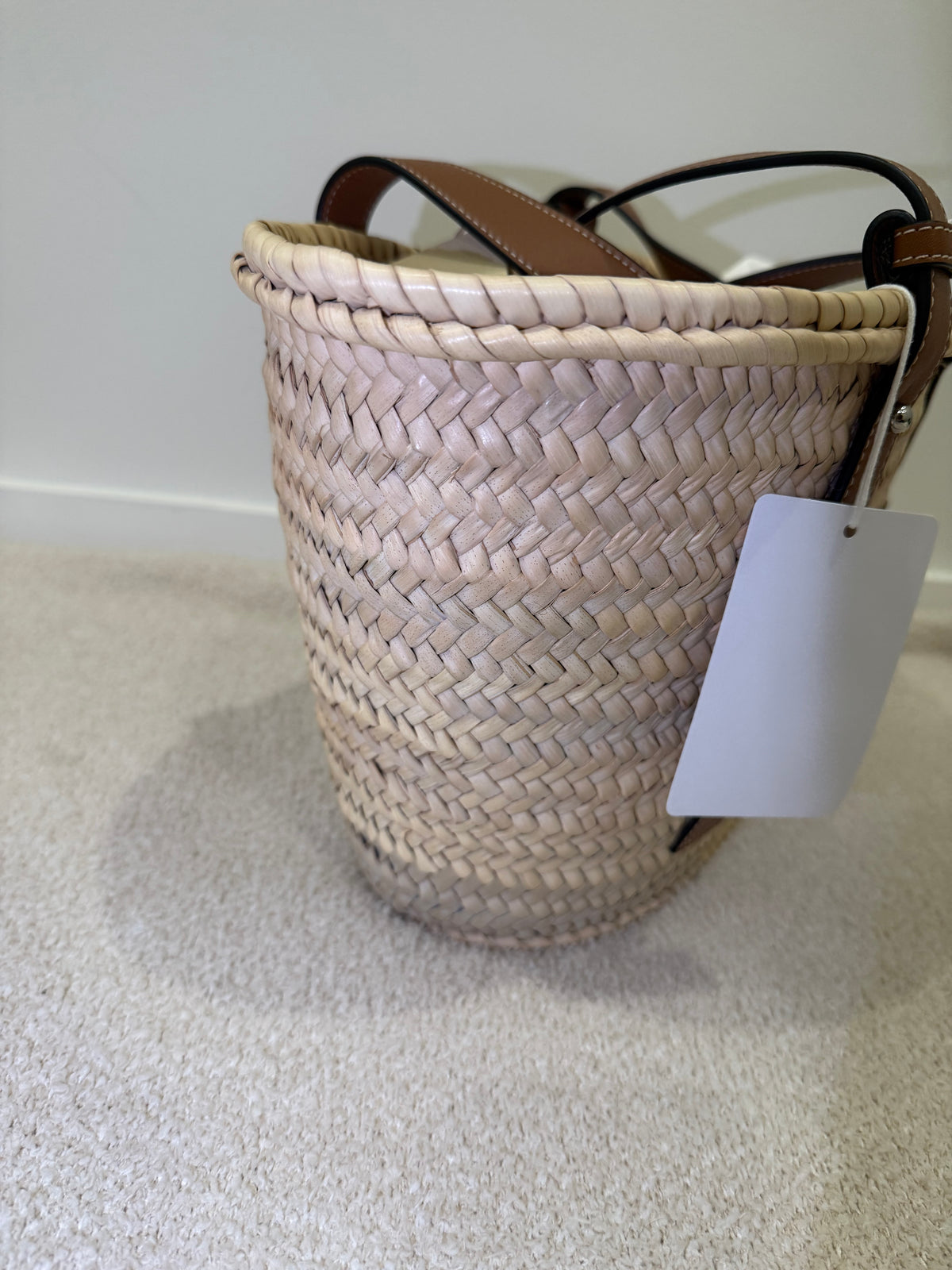 Loewe medium palm leaf Basket Bag