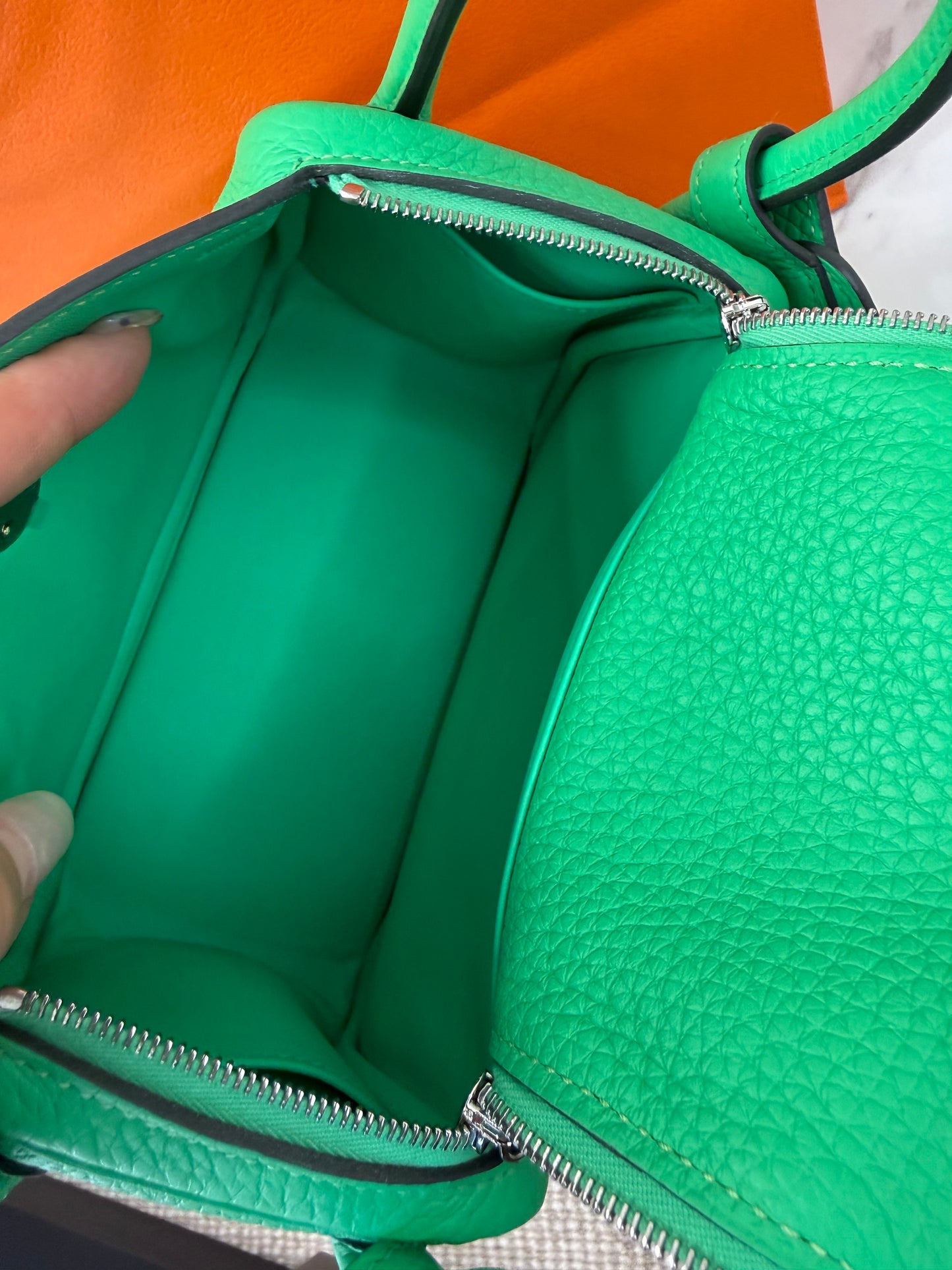Hermès Mini Lindy clemence bag
