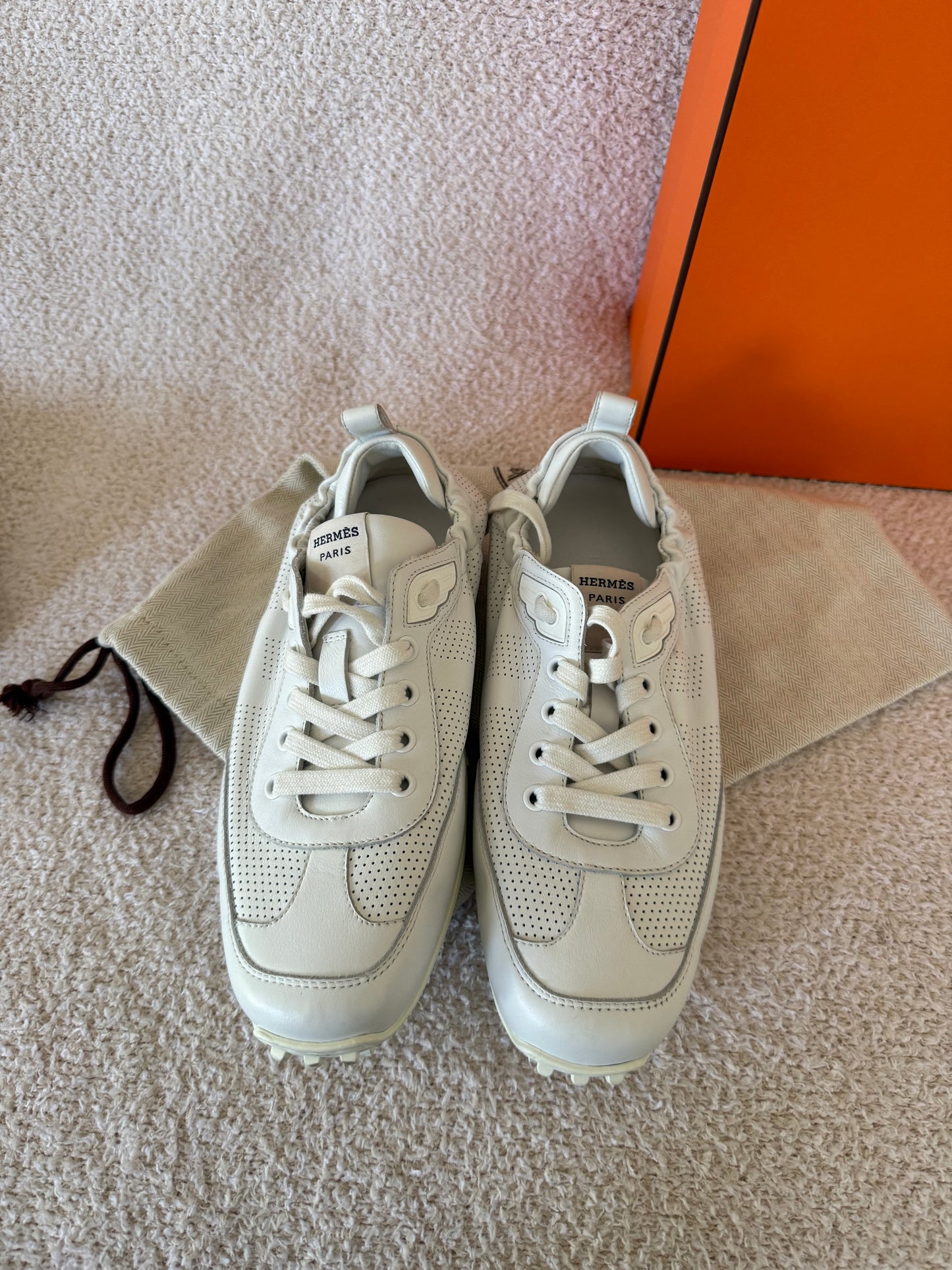 Hermes sneakers size 38.5