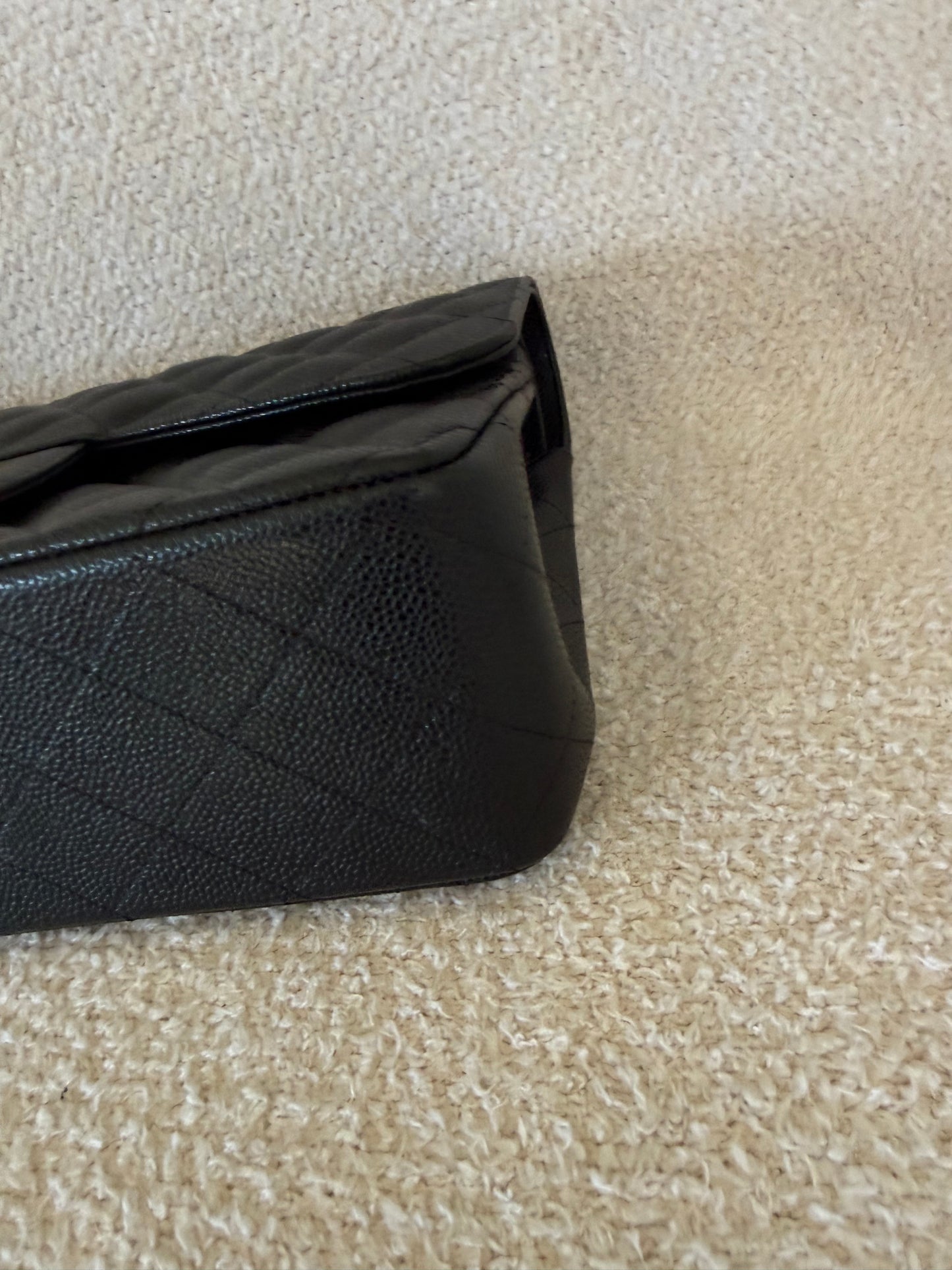 Chanel Classic flap jumbo black caviar with GHW