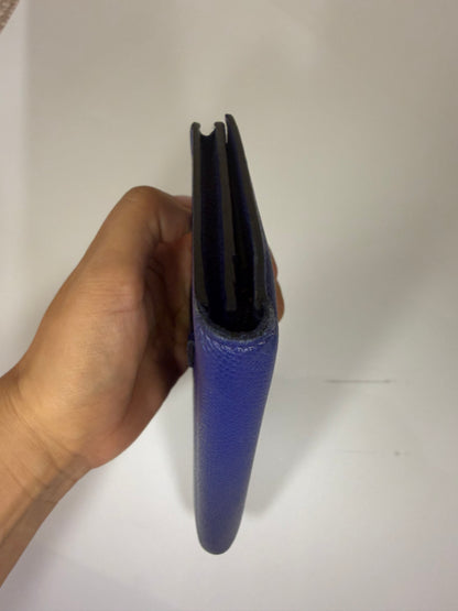 Hermes Bearn Wallet in Blue Electric