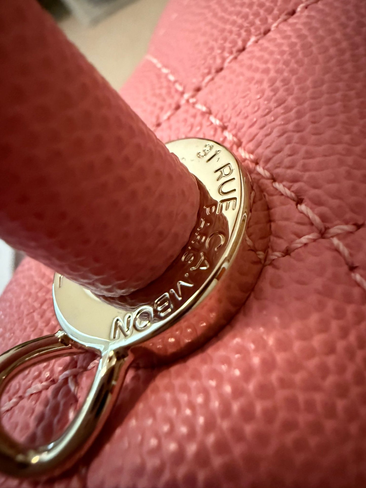 Chanel Coco handle small caviar pink LGHW