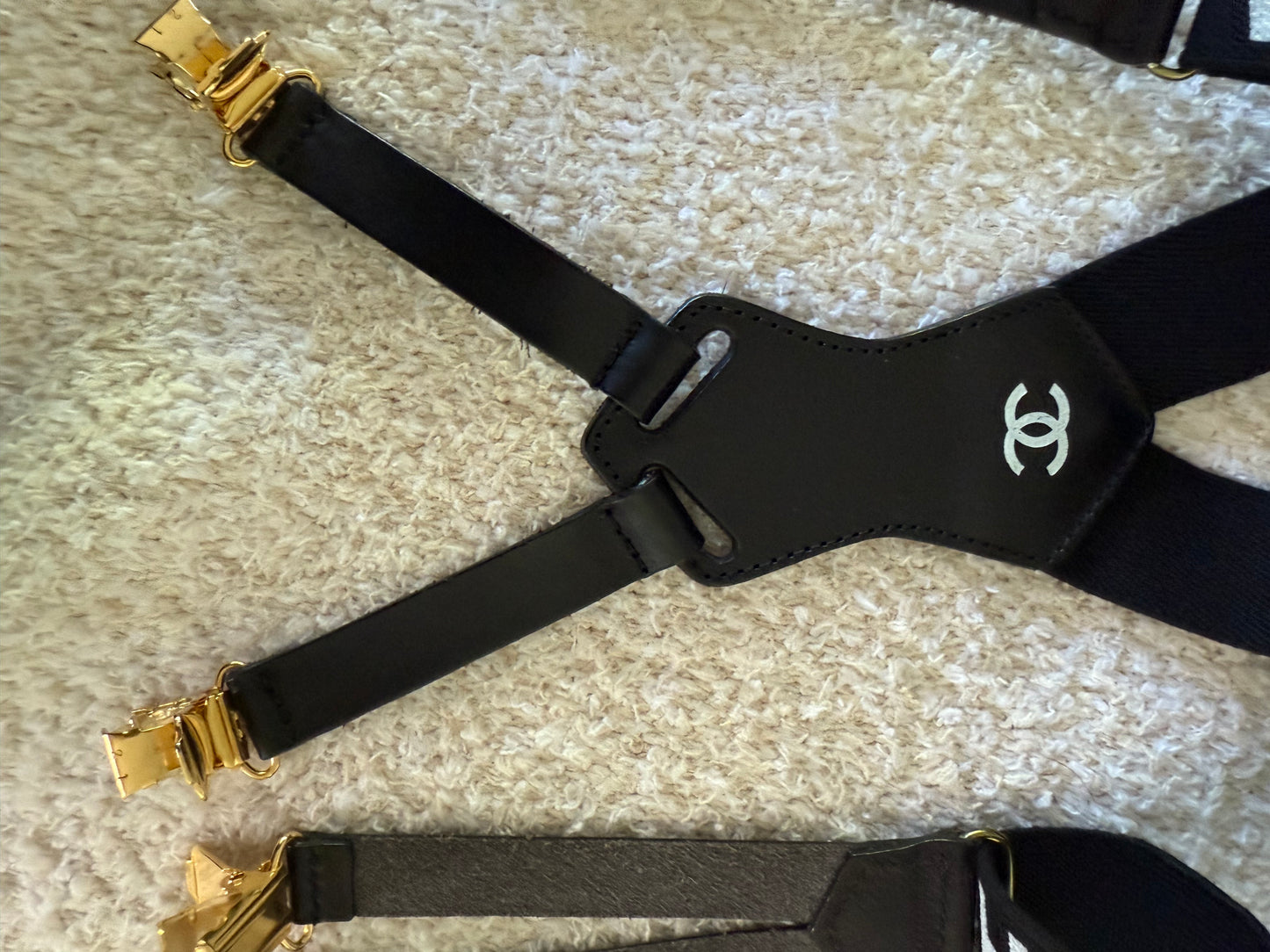 Chanel limited edition suspenders