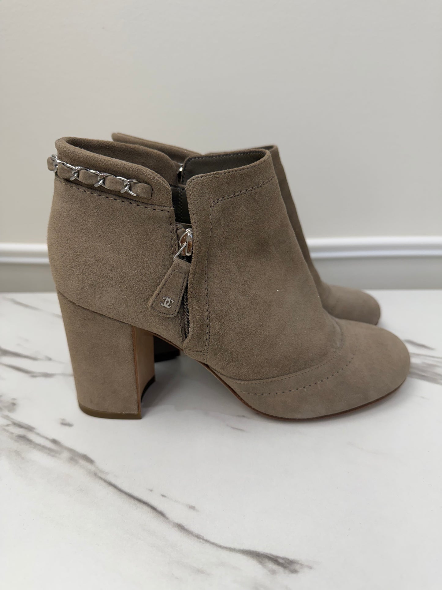 Chanel Suede Boots