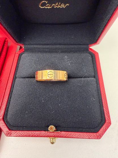 Cartier Love Ring , Rose Gold, Original Size 62