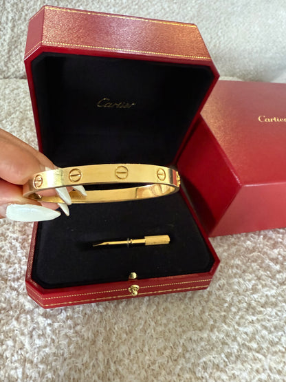 Cartier Love bracelet size 17