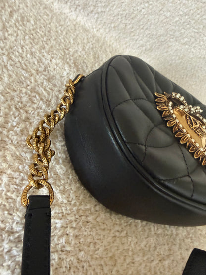 Dolce & Gabbana Devotion quilted nappa leather camera bag