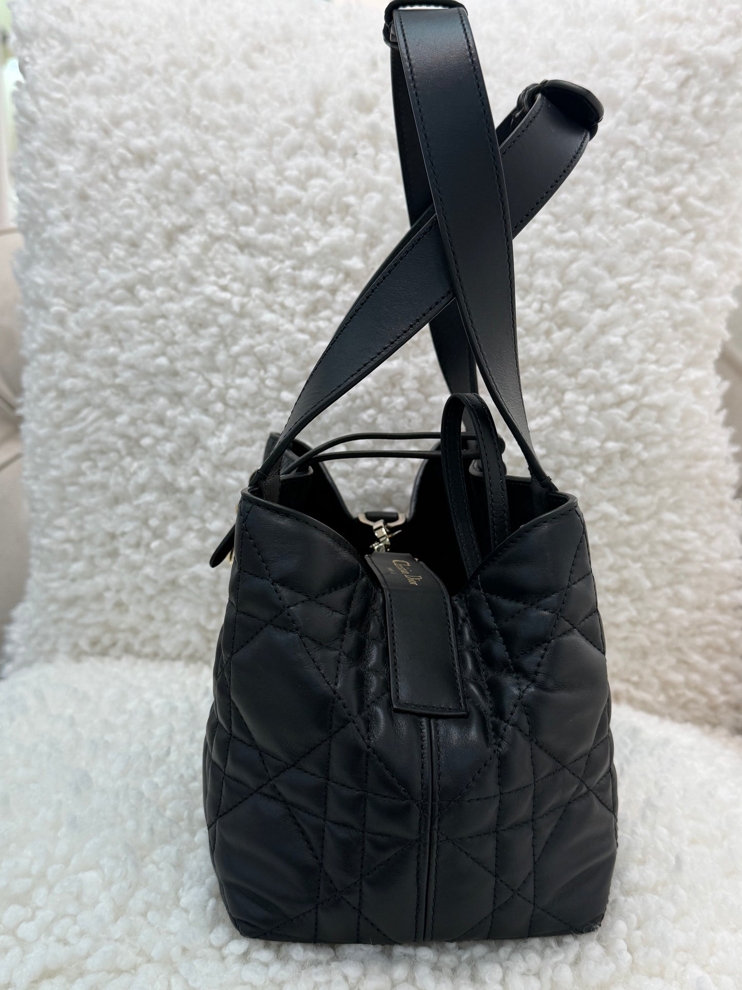 DIOR SMALL TOUJOURS BAG, Black/Gold