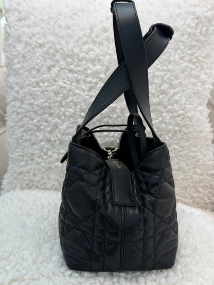 DIOR SMALL TOUJOURS BAG, Black/Gold