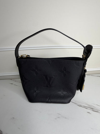 Louis Vuitton CarryAll in Monogram Empreinte Leather – Black