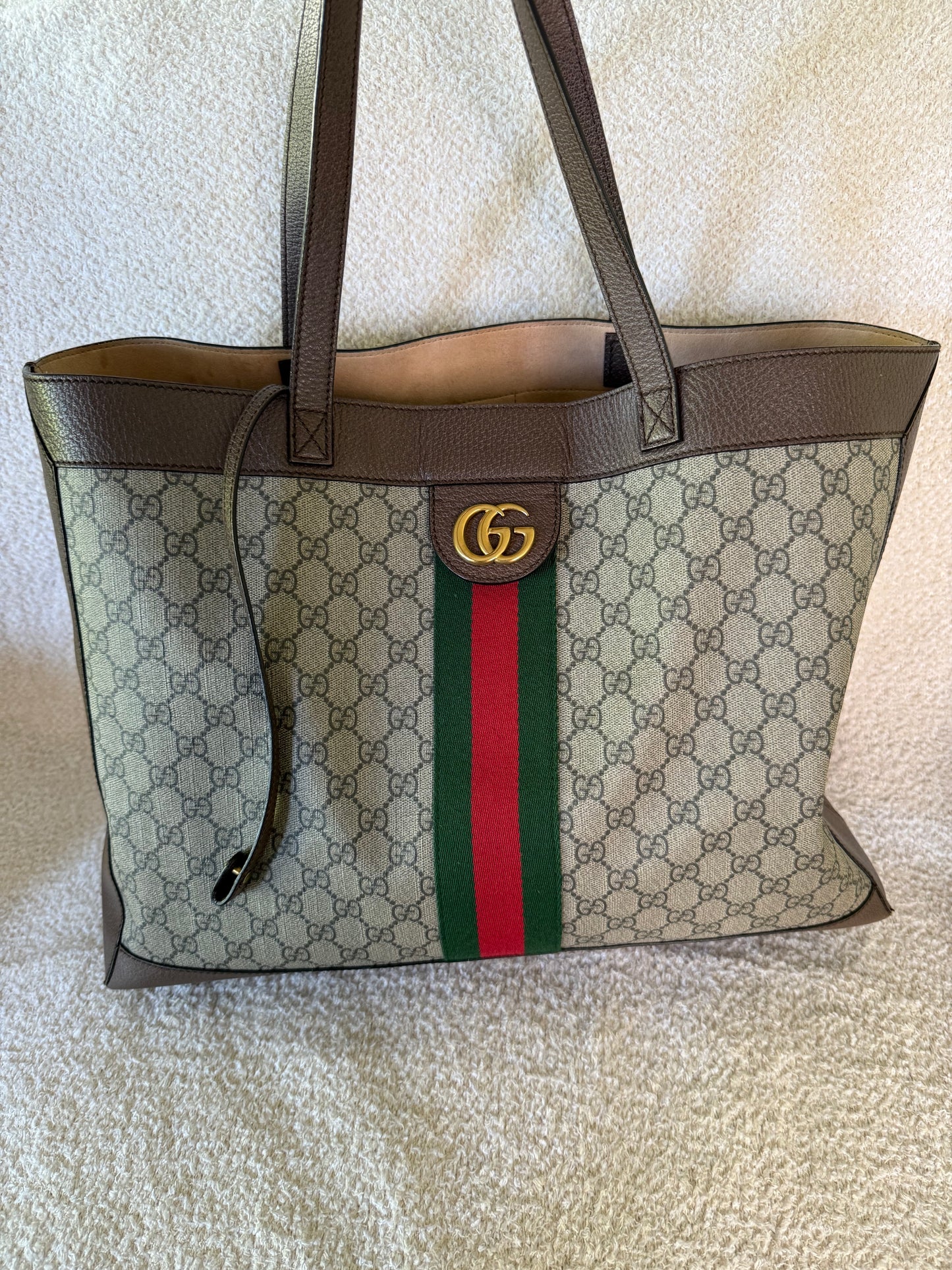 Gucci Ophidia leather tote