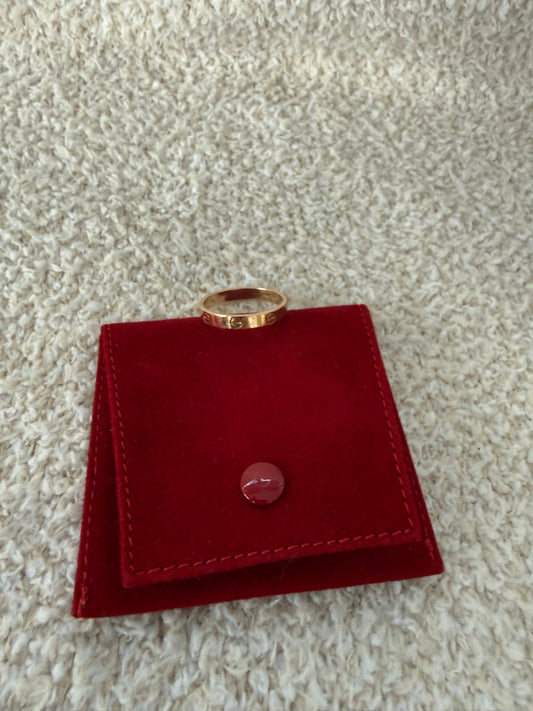 Cartier love ring Rose gold size 63