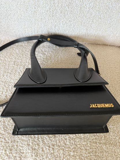 Jacquemus Le Grand Chiquito leather bag in blac