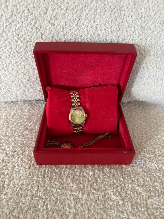 Rolex Datejust 26 vintage two tone 18k gold with diamond dial