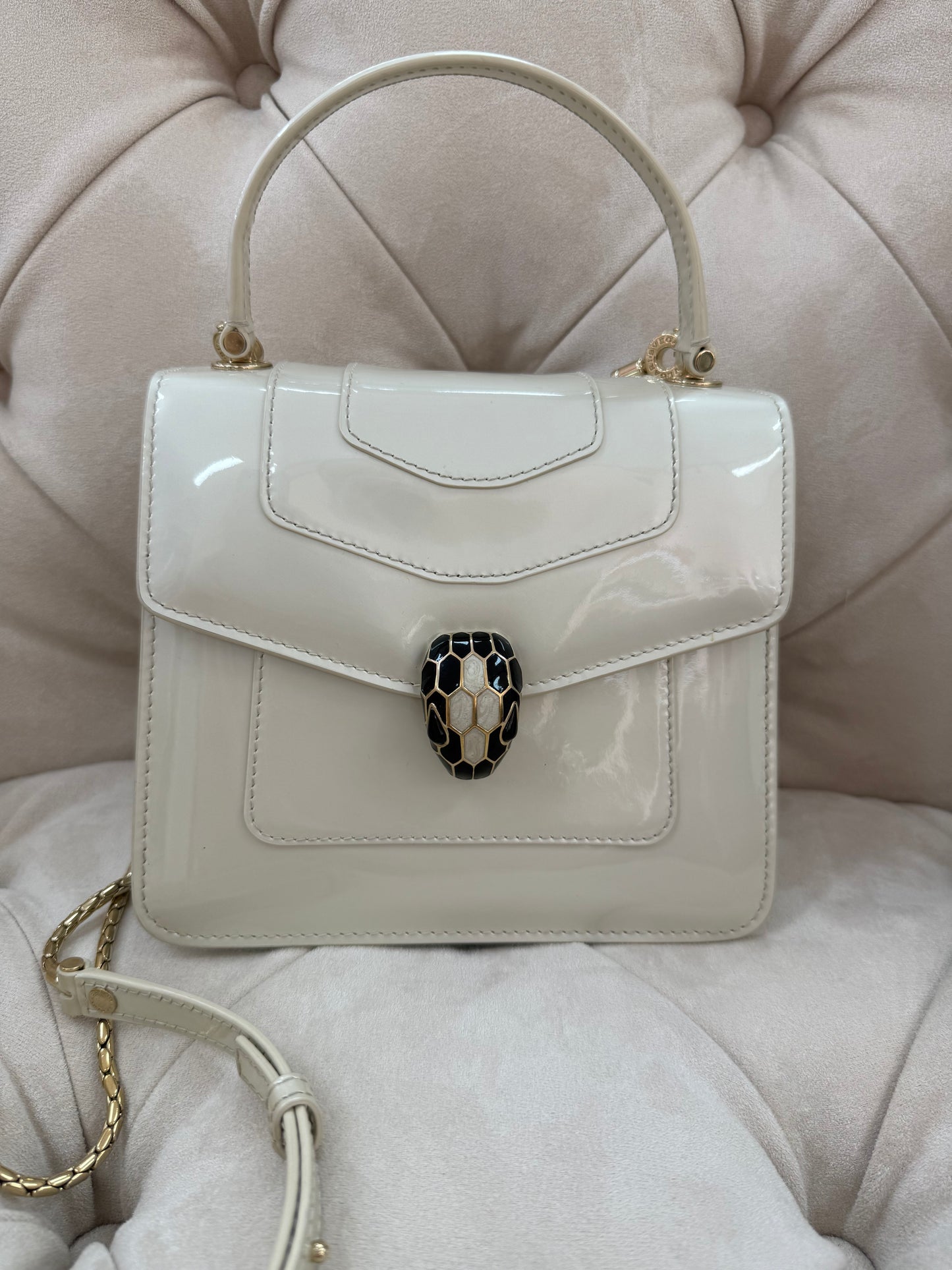BVLGARI Serpenti Forever Varnished Bag