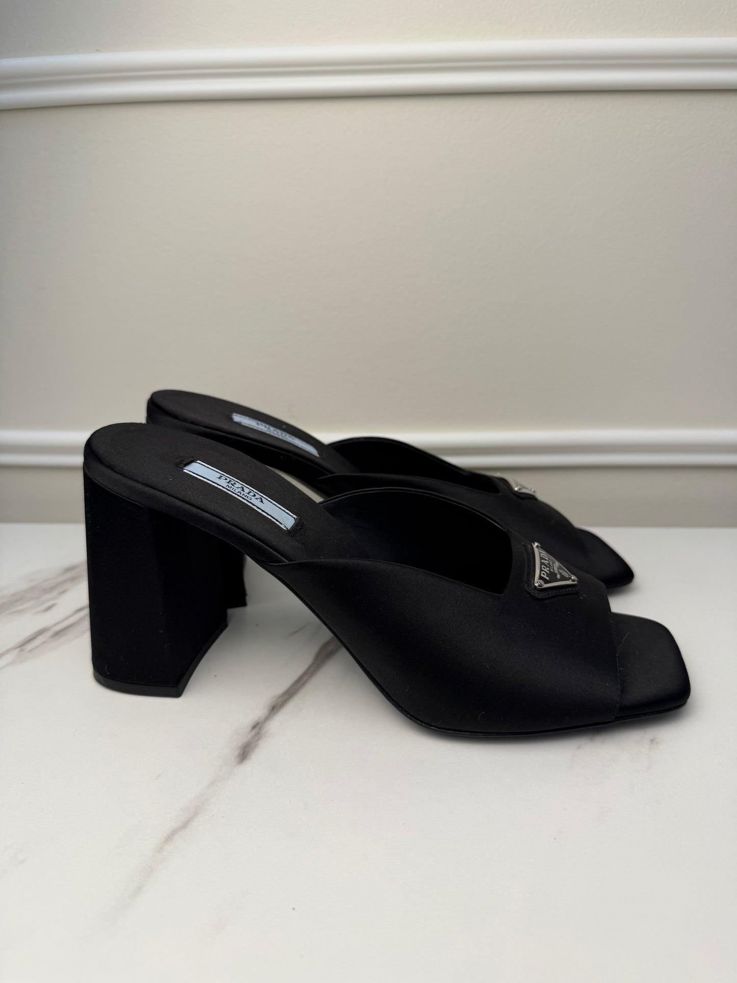 Prada Mules, Size 38,
