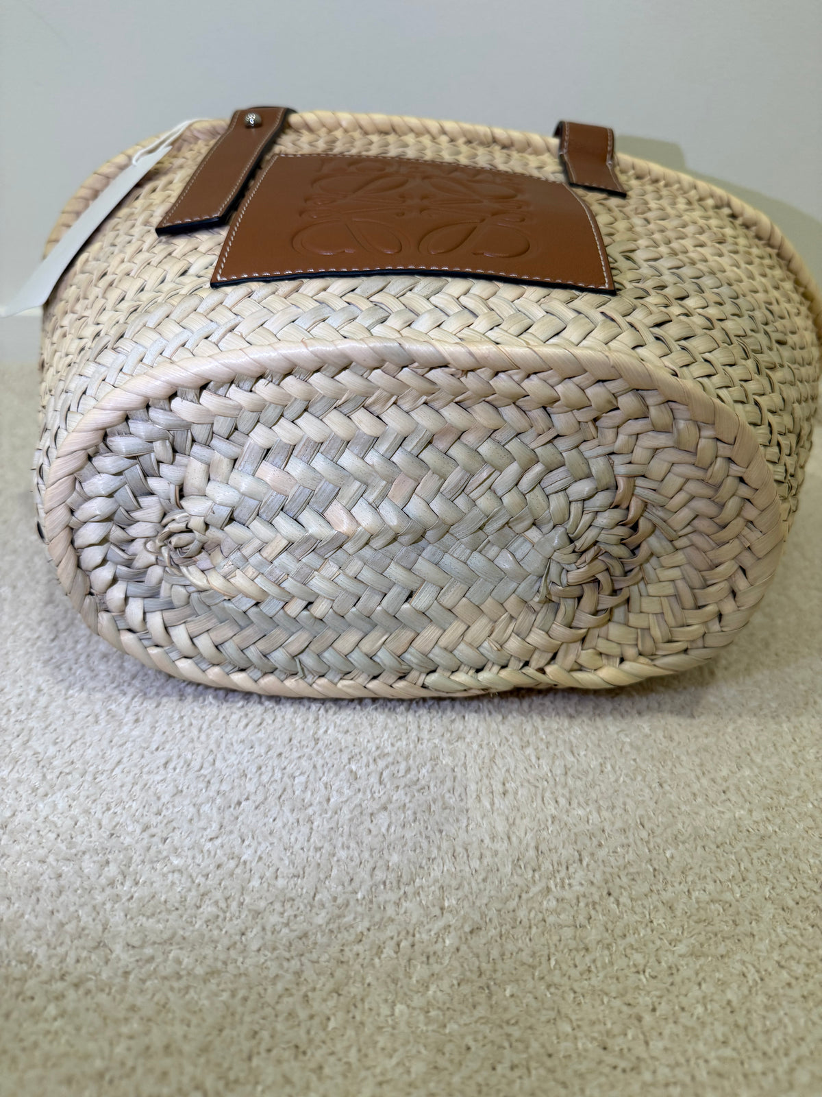 Loewe medium palm leaf Basket Bag