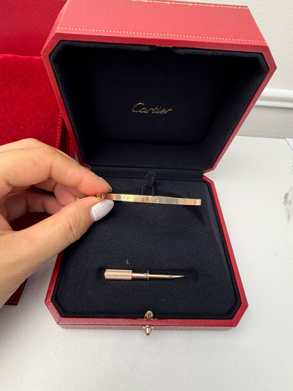 Cartier Love Bracelet, Rose Gold, Small version, Size 20