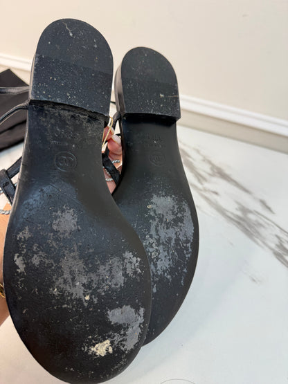 Chanel sandals size 39.5
