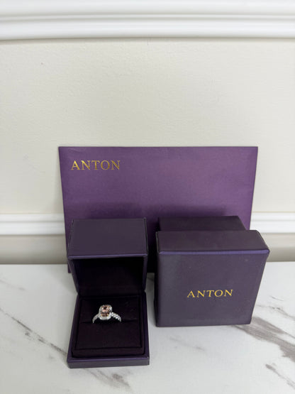 Anton Peach Pink Sapphire Ring