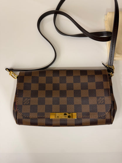 Louis Vuitton Damier Ebene Clutch/ Cross Body Bag, Small size