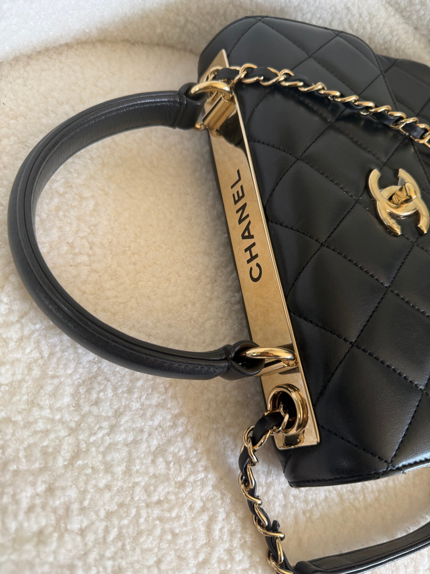 Chanel Trendy CC black with GHW Small