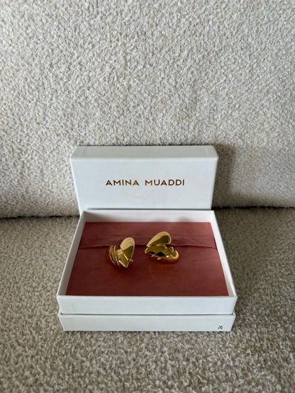 Amina Muaddi Heartbreaker earrings