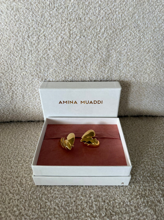Amina Muaddi Heartbreaker earrings