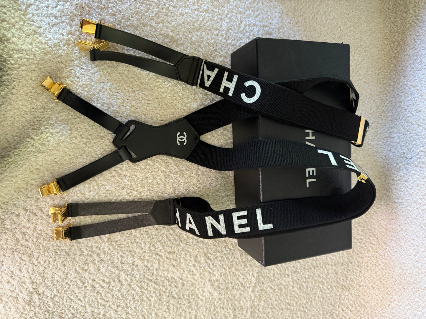 Chanel limited edition suspenders