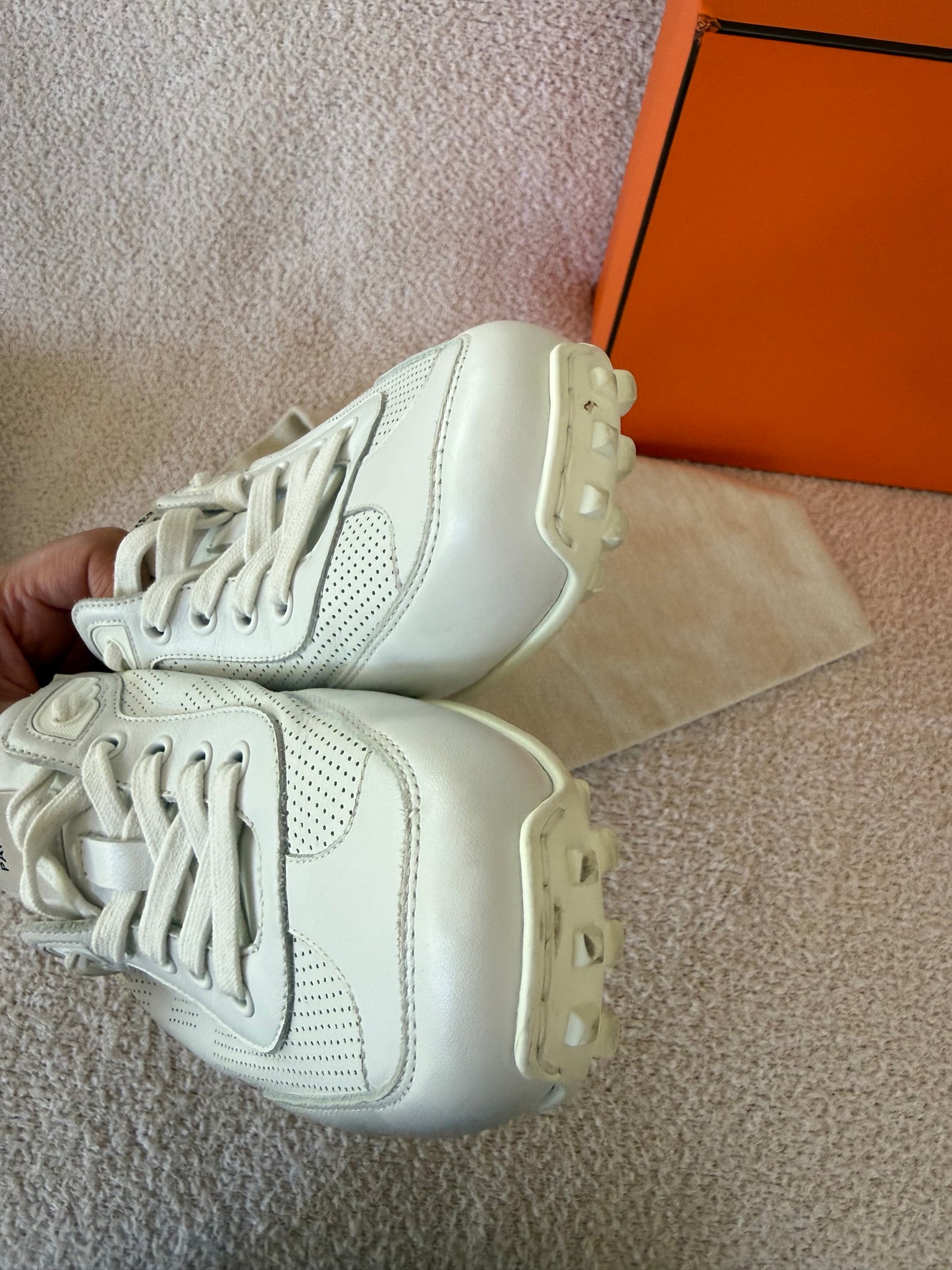 Hermes sneakers size 38.5