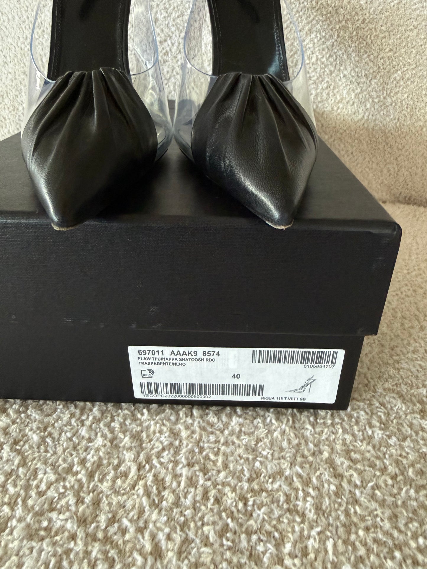 Saint Laurent Chica heels size 40
