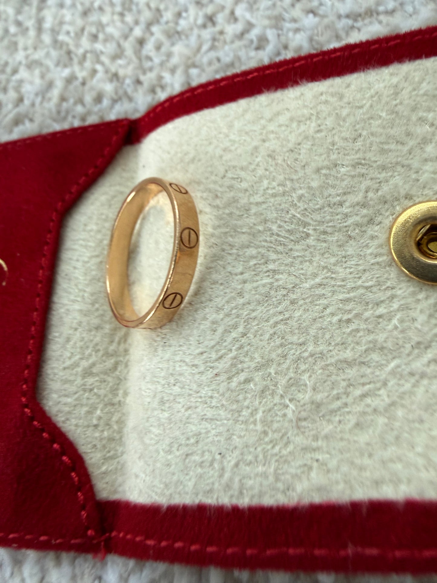 Cartier love ring goes good size 63