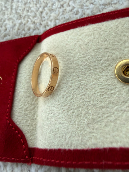 Cartier love ring goes good size 63