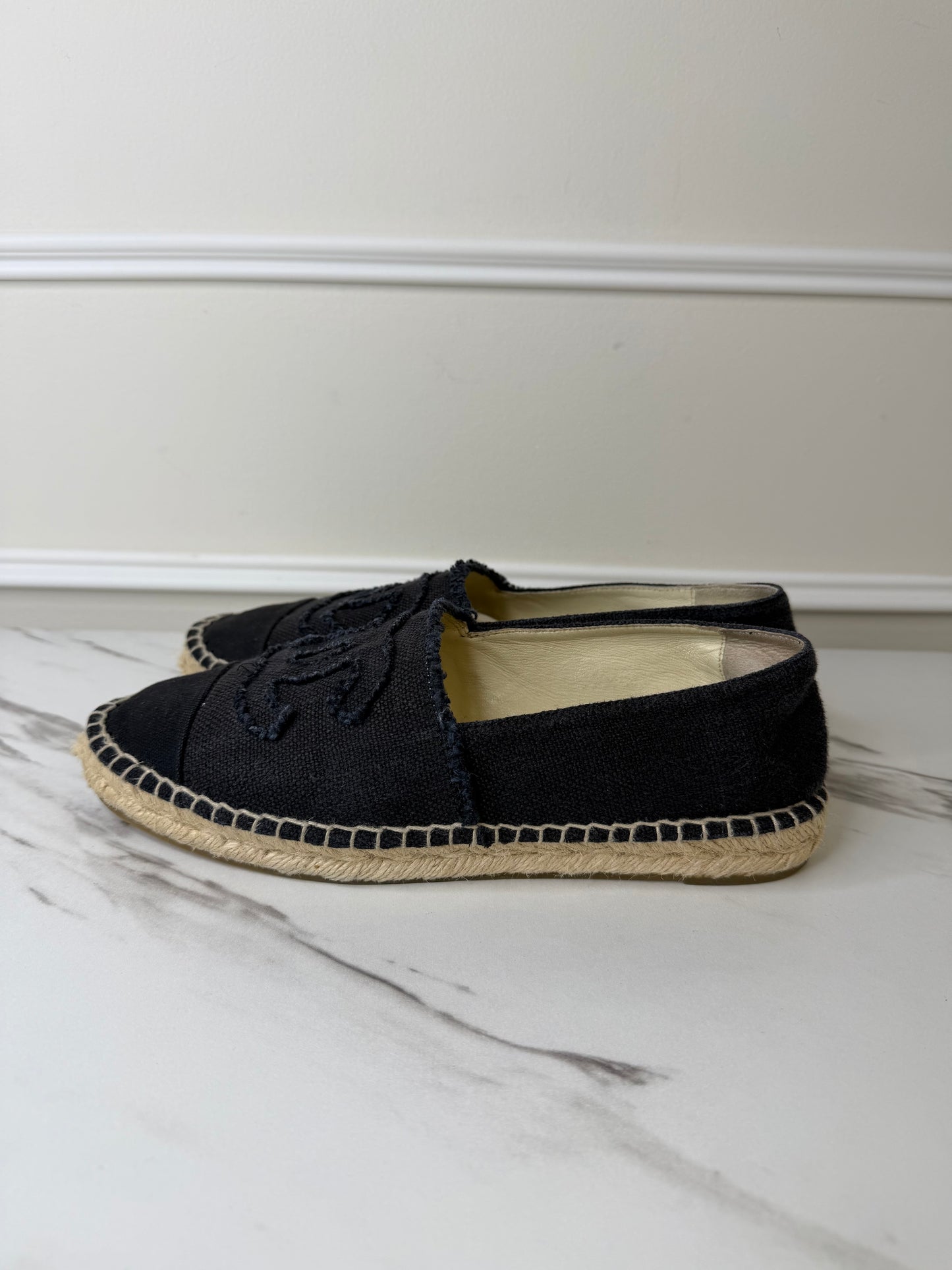 Chanel Classic CC Espadrilles, Size 39