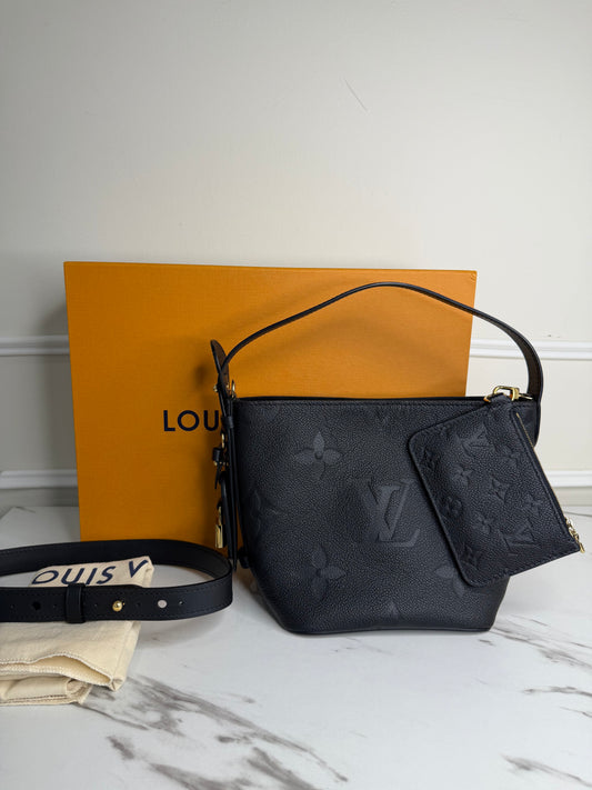 Louis Vuitton CarryAll in Monogram Empreinte Leather – Black