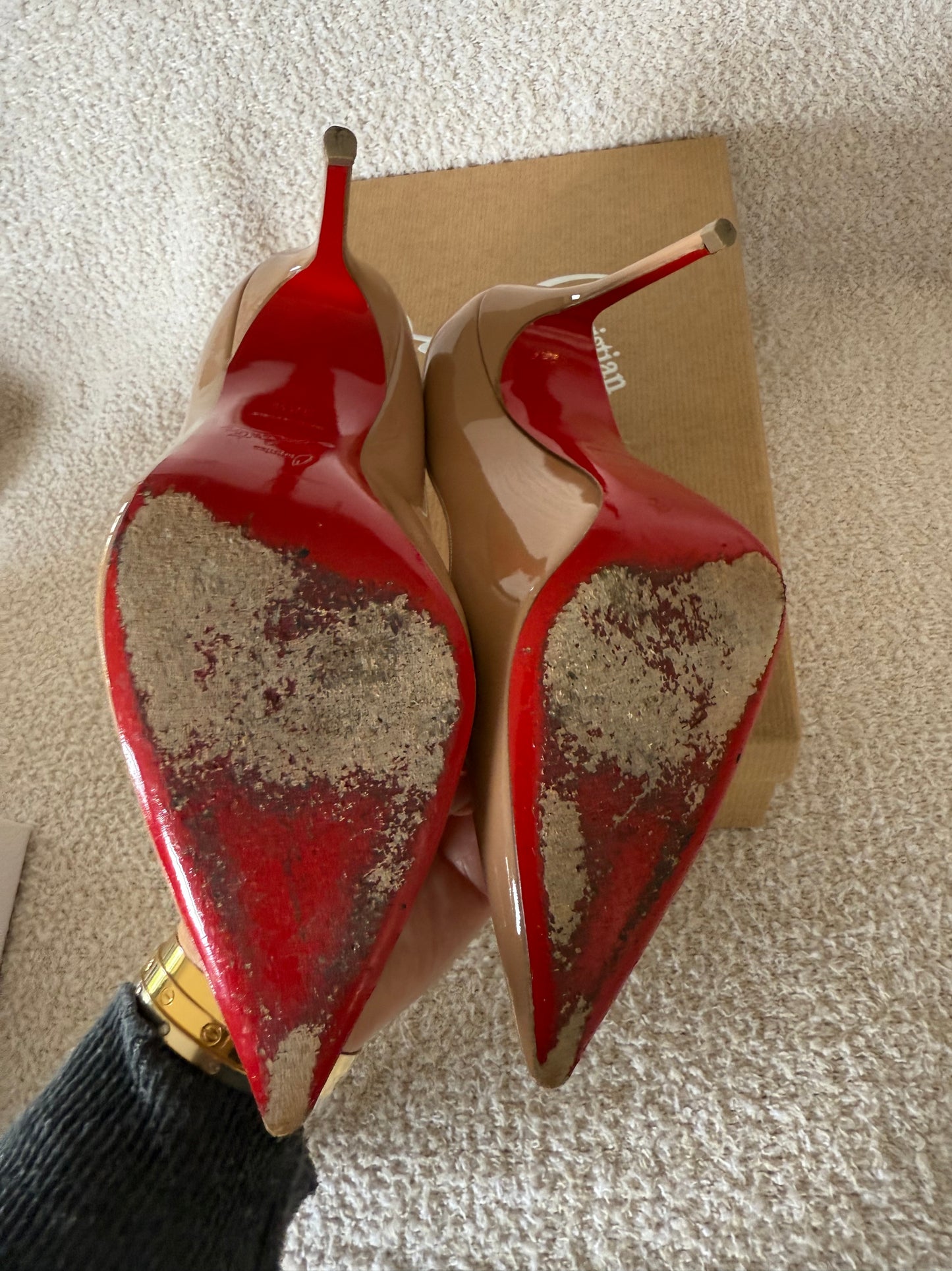 Christian Louboutin Decollette 100 size  36.5