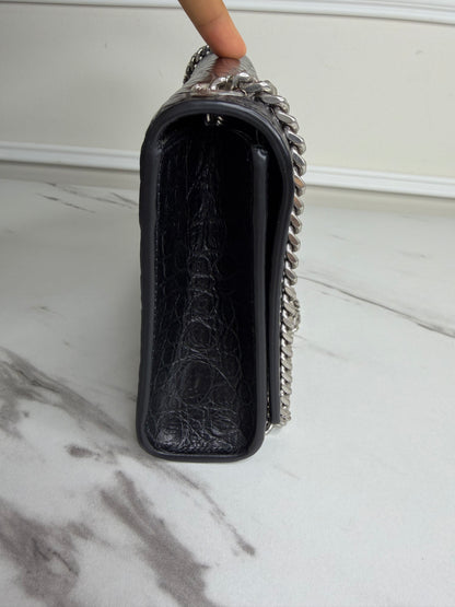 Saint Laurent Croc Kate tassel bag,