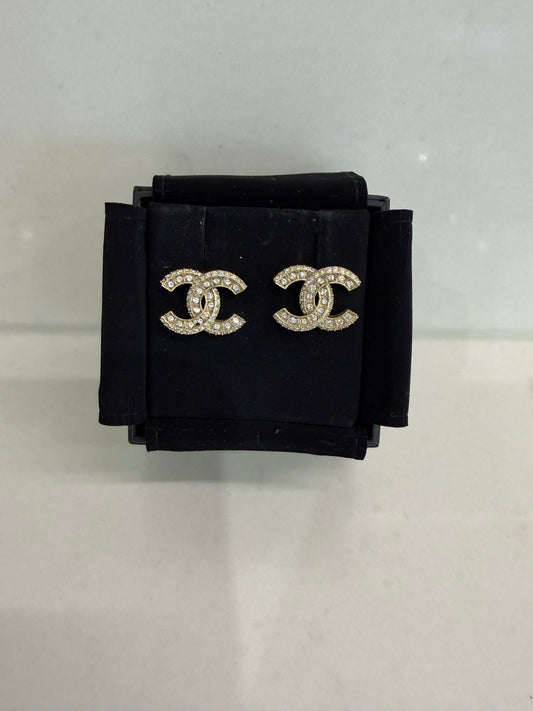Chanel classic CC earrings Large
