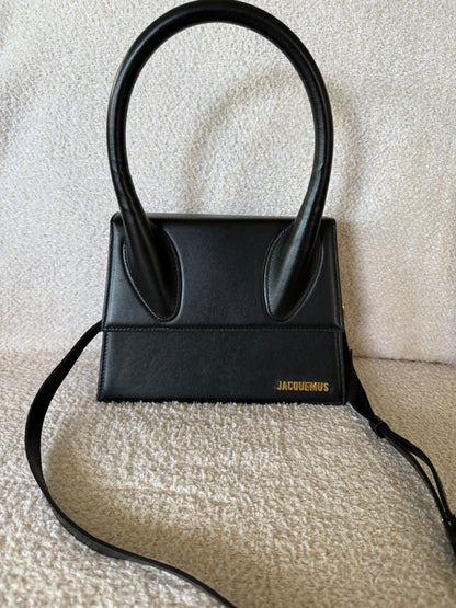 Jacquemus Le Grand Chiquito leather bag in blac