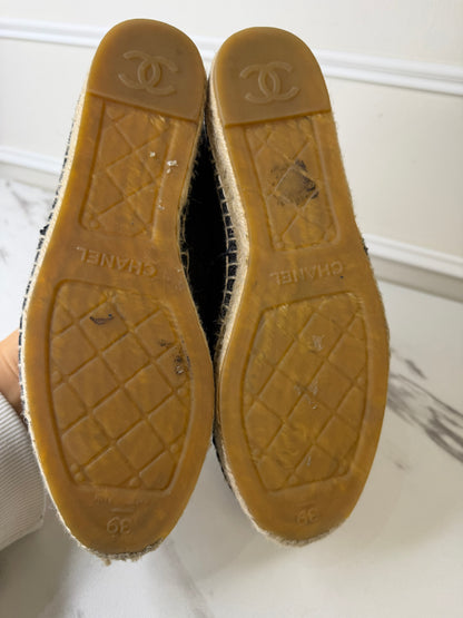 Chanel Classic CC Espadrilles, Size 39