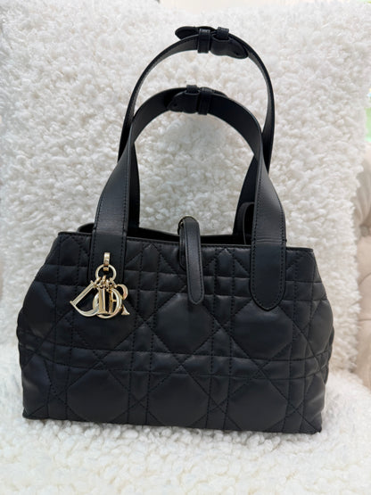 DIOR SMALL TOUJOURS BAG, Black/Gold