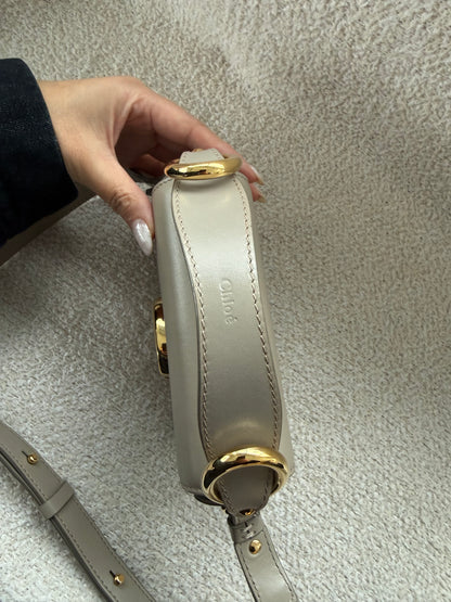 Chloe Mini C top handle bag with shoulder strap