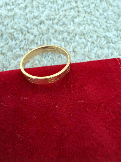Cartier love ring goes good size 63