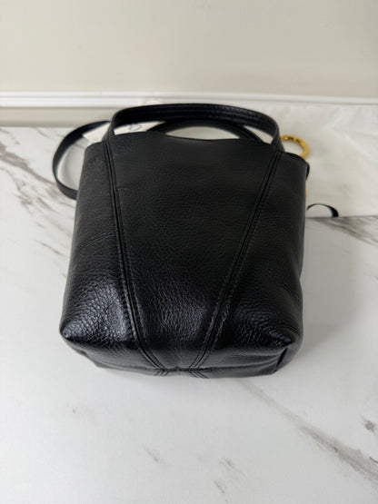 Chloé Small Spin Tote Bag black crafted from grained calf leather