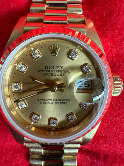 Rolex Datejust 18k gold 26mm